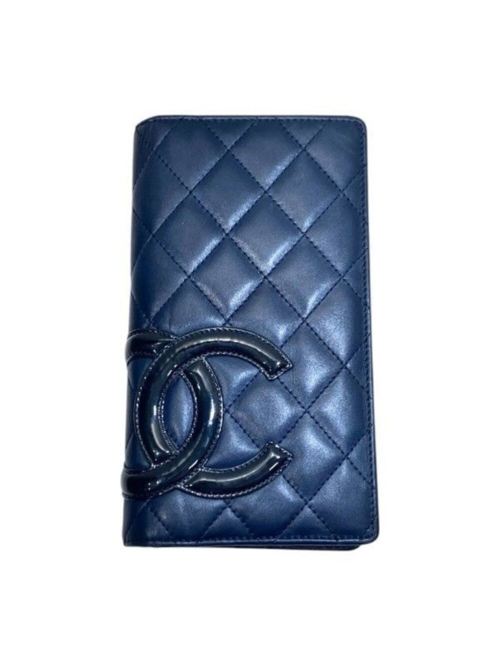 Chanel Cambon Line CC Logo Bifold Wallet